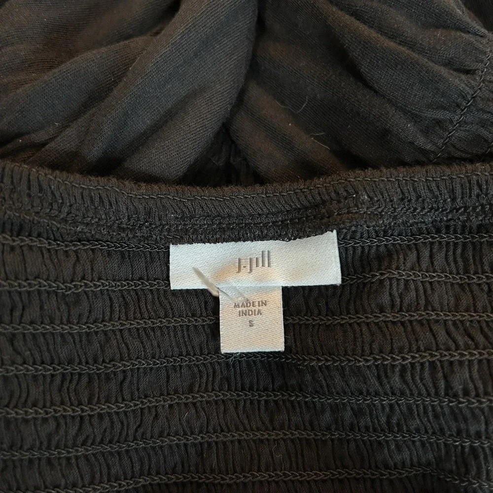 J.Jill J.‎ Jill Women's Top Small Cottagecore Smocked Boho Boatneck Feminine - Picture 4 of 9